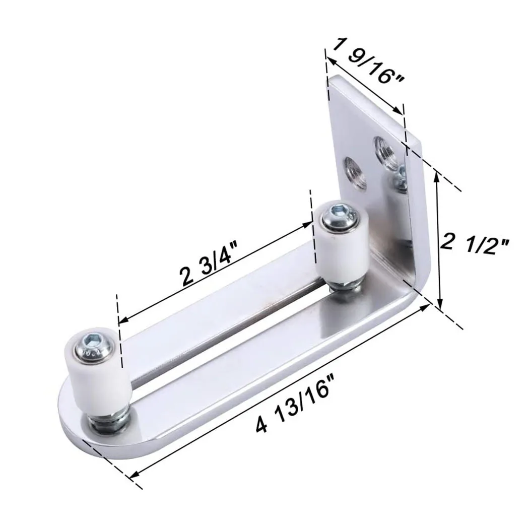 Adjustable Sliding Bottom Floor Guide Clips W/ Screws Wall Mount Floor Bottom Guide Door Stay Roller Sliding Door Fittings