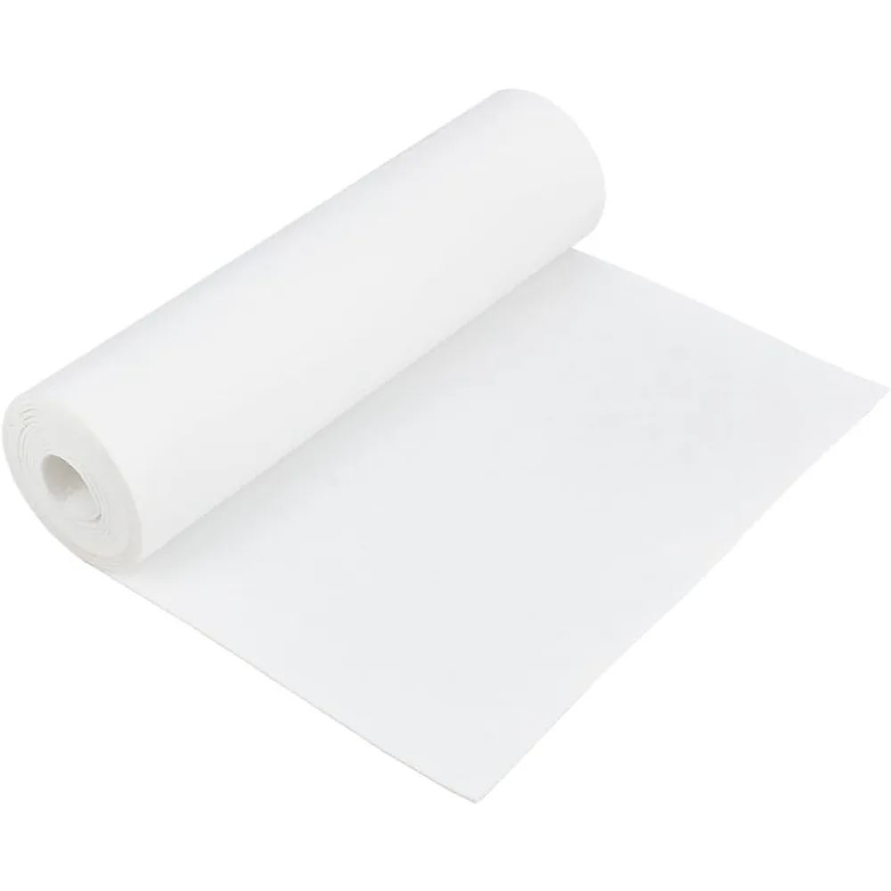 118x15.7inch Felt Roll Floral White Craft Felt Fabric 2mm Thick Nonwoven Felt Roll for DIY Arts & Crafts Patchwork Sewing