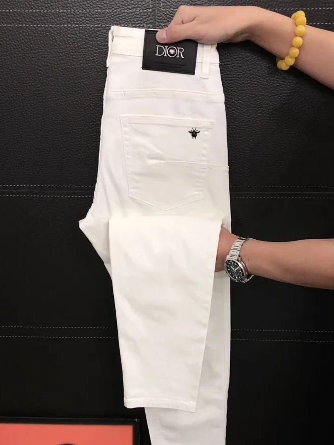 

Spring New Men's Fashionable Versatile Premium Quality Jeans Stylish Lightweight Comfortable Mid-Waist Slim Fit Youth Trend