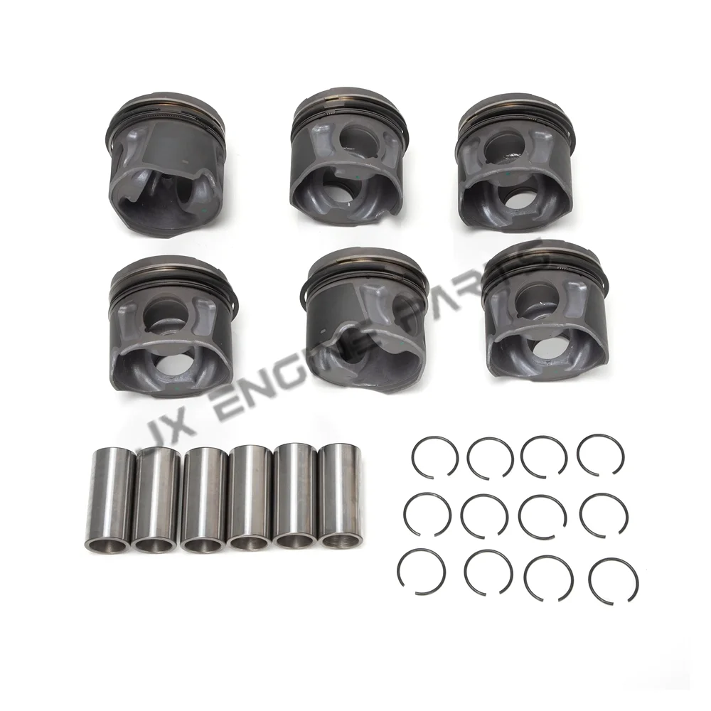 EXF EXN Engine Piston & Piston Ring Set For JEEP Grand Cherokee RAM 1500 WK WK2 3.0 EcoDiesel 3.0L 3.0T VM63D L630 A630 0.5 STD
