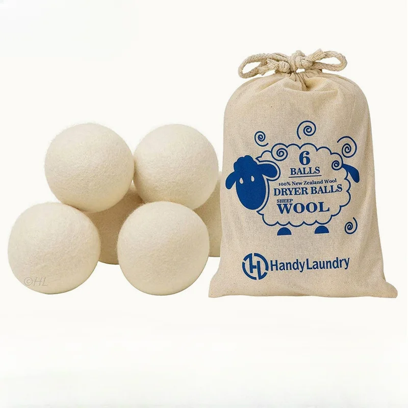 Felt Balls Wool Drying Balls 6-7cm Clothes De-Static Laundry Balls Dryer Wool Balls Dryer Balls