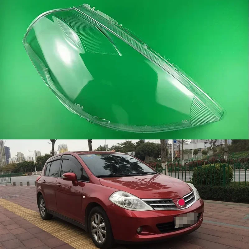 

for Nissan Tiida 2008 2009 2010 car accsesorie headlight cover transparent glass headlight cover headlight shell surface