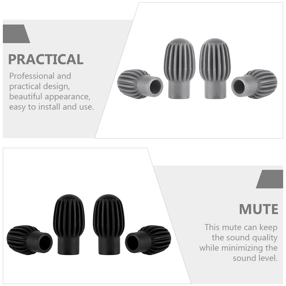 

8pcs Silent Drum Stick Kit Portable Mute Gel Silencers Volume Reduction Durable Eco Friendly Long Use Musical