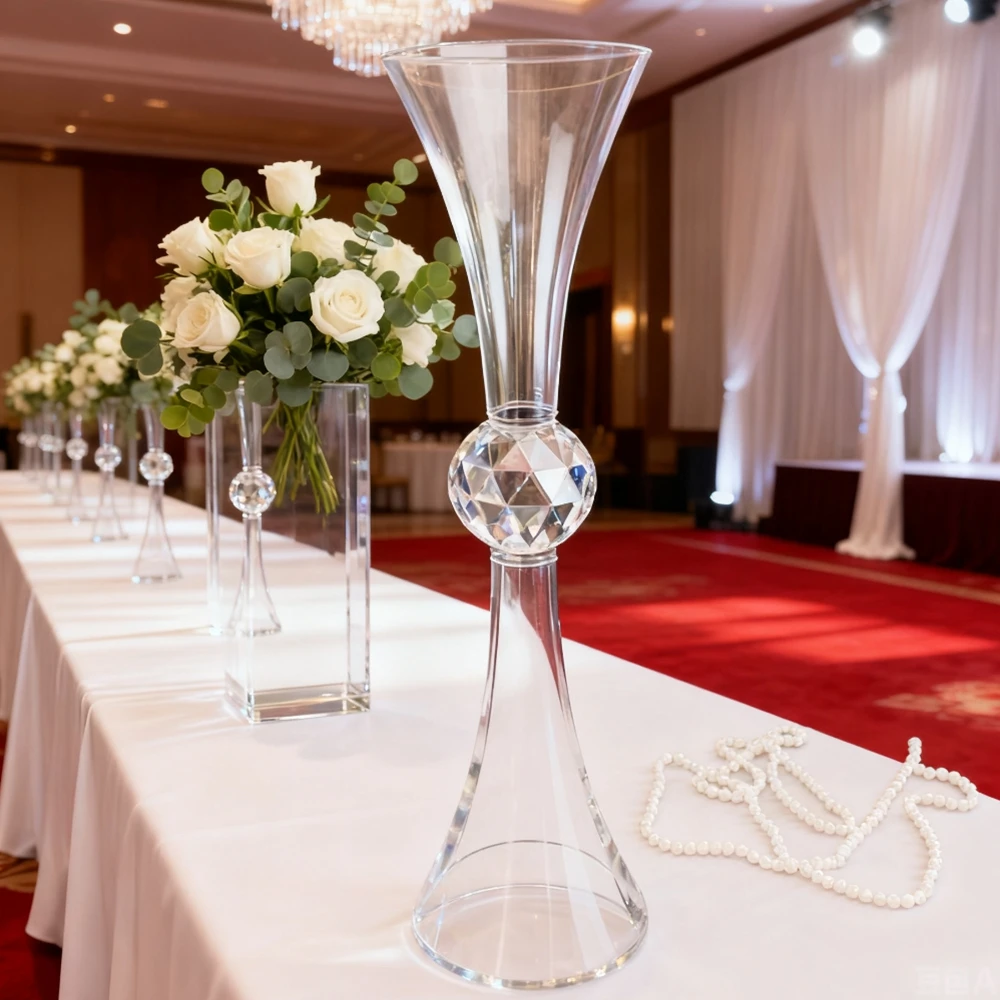 

10 шт.) 43-85 см f30 свадебные принадлежности акриловая хрустальная подставка для цветов для центральной части свадебного стола