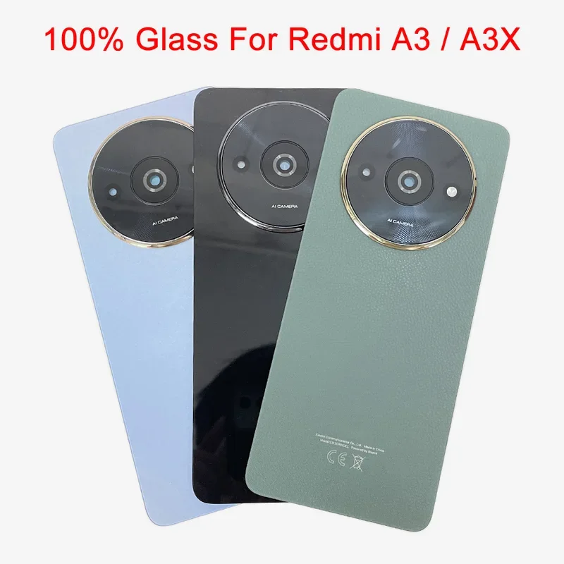 For Xiaomi Redmi A3 / A3X Back Battery Cover  Panel Housing Case Replacement Parts Battery cover Replace