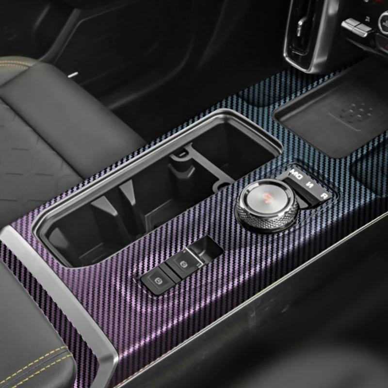 

Наклейка на панель передач для HAVAL DARGO 21-22, Модифицированная защитная пленка из углеродного волокна для салона автомобиля, модификация аксессуаров