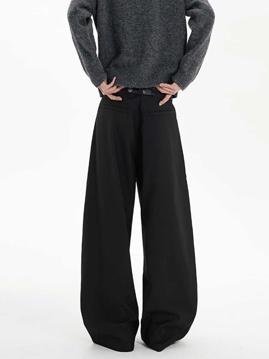 

Мужские брюки American Sle Wide Leg Knife West, свободные, повседневные, из высококачественной ткани, для мальчиков, весна-осень