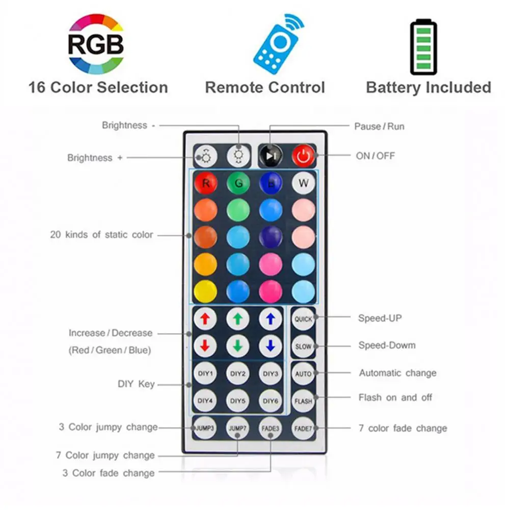 

Energy Saving Light Strip Rgb Light Strip High Brightness Led Strip Light with Remote Control Low-power Consumption Usb