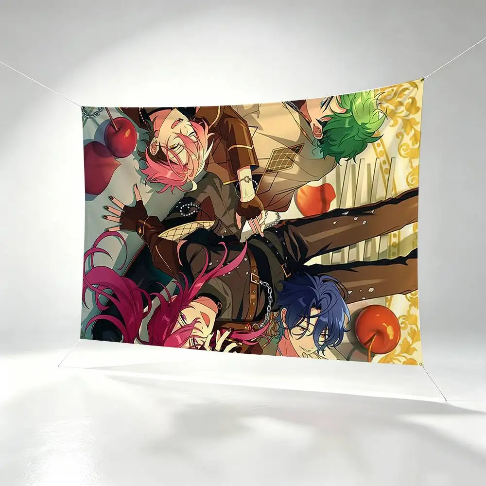 COOL MELLOW DEAR Enstars   Flags Wall Hanging Background Art Banner for Bedroom Home Outdoor Decor