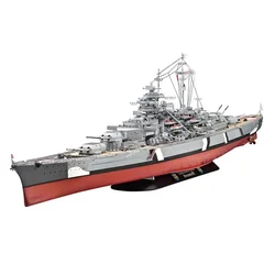 1/350 Bismarck Battleship Model Kit Handmade Assembled Ship Model Toy Gift DIY Navy Warship Model Ornament Collection