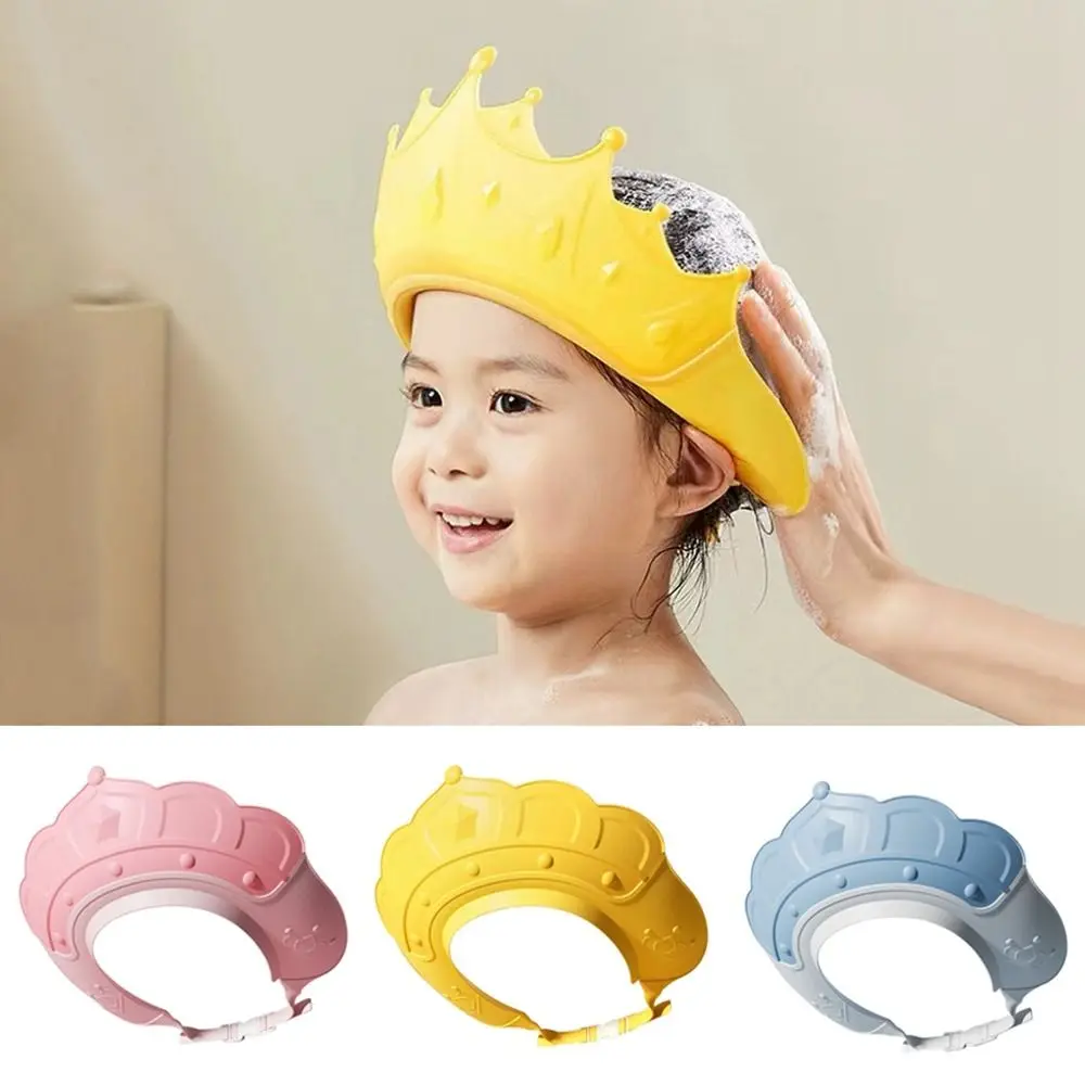 

New Shampoo Artifact Baby Shower Cap Hair Shield Bathing Hair Wash Hat Safe Adjustable Bath Head Cover Kids