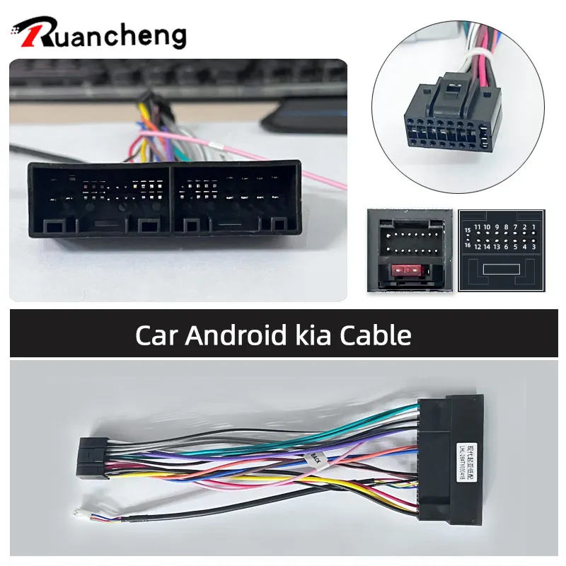 Cavo radio Android per auto 2 din per Hyundai Kia Suzuki Buick Volkswagen ISO Honda Toyota Nissan Mitsubishi Ford CR V FIT Outlander