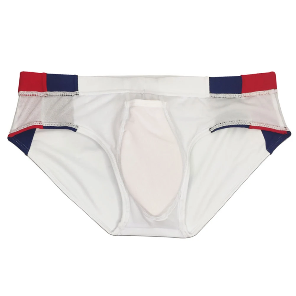 

Swim Trunks Mens Swimwear Vacation Big Pouch-Cup Bikini Breathable Lightweight Panties Sexy Sports Wading Comfy