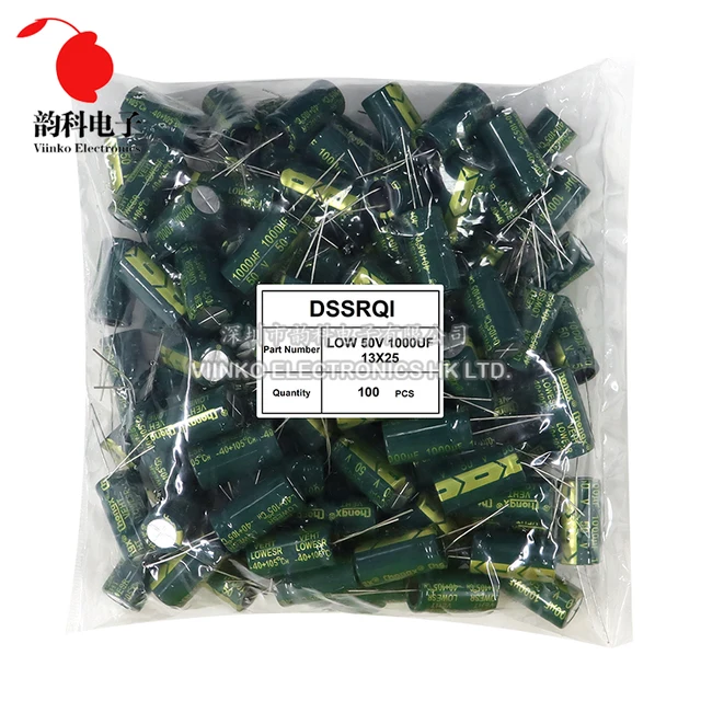 50-1000szt 10V 16V 25V 35V 50V 400V Kondensator aluminiowy wysokiej częstotliwości o niskim ESR 100UF 220UF 330UF 470UF 680UF 1000UF 2200UF 3300UF