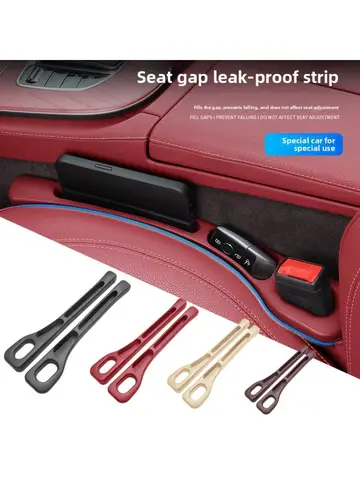 2 pieces Universal Car Seat Gap Plug Strip Side Seam Car Gap Filler Leak Proof Seat Gap Storage Organizer Interior Decoration