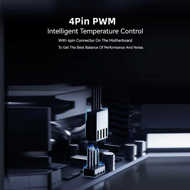 NO-8010-PWM chłodzący ID 80MM wentylator do komputera 800-3000 obr/min inteligentna temperatura sterowania wentylatorem chłodzącym