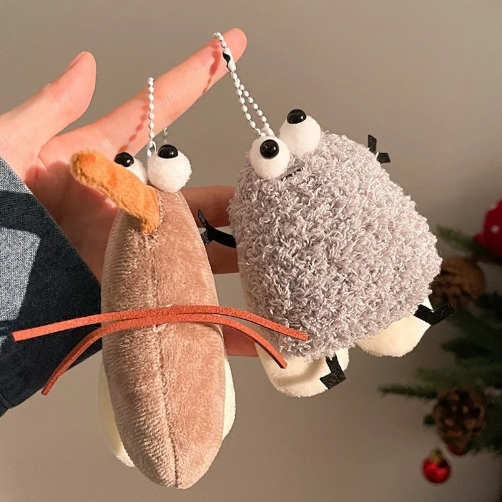 Soft Material Doll Keychain Creative Design Mini Size Stuffed Toy Pendant Handmade Craft Lightweight Bag Charm Accessory
