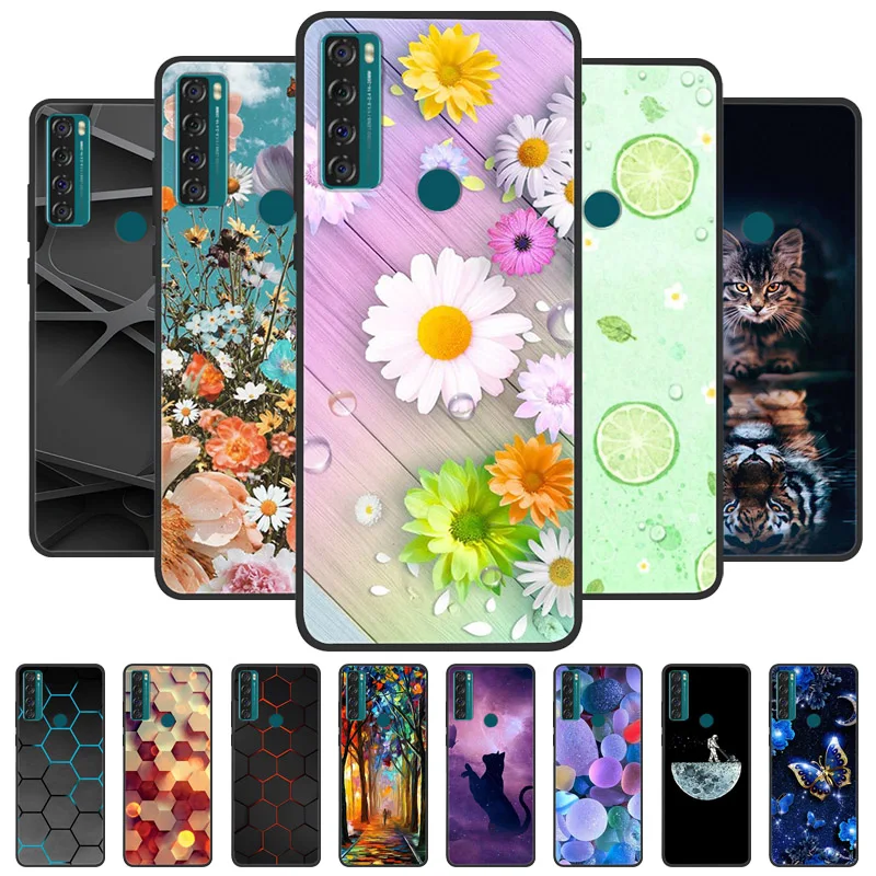 Para TCL 20 SE Funda de silicona Cool Wolf Lion Funda de teléfono suave para TCL 20 SE Funda 20SE 6,82 ''Funda bonita TPU Coque protectora 2021