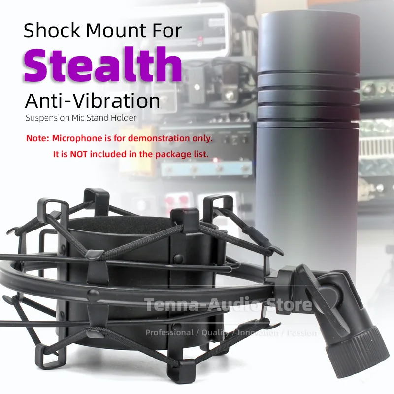 SnapVox Compatible With ASTON STEALTH Mike Shock Mount Microphone Shockproof Mic Spider Holder Anti Vibration Stand Shockmount