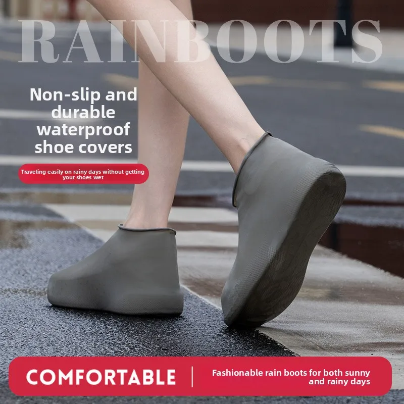 Reusable Silicone Shoe Covers Waterproof Anti‑Slip Dustproof Indoor Household Outdoor Rainy Day Use