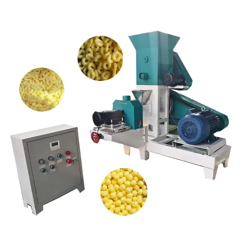 

35kg/hour Corn Puffs Extruder Machine Rice Maize Puff Snack Making Machine Corn Puffing Machine HJ-DGP40