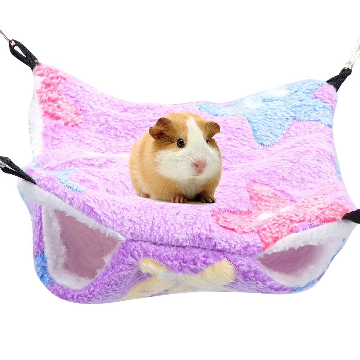 

Pet Hammock Elevated Soft Colorful Hanging Bed Metal Warm Effect Easy Install Higher Exercise Pet Supplies