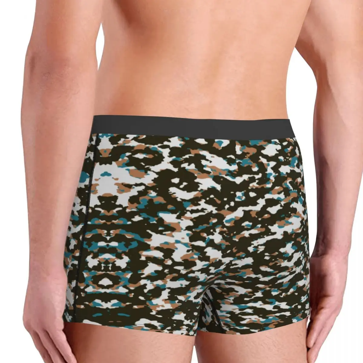 Boxers militares de camuflaje personalizados, pantalones cortos para hombre, calzoncillos árticos Tundra, ropa interior, calzoncillos divertidos