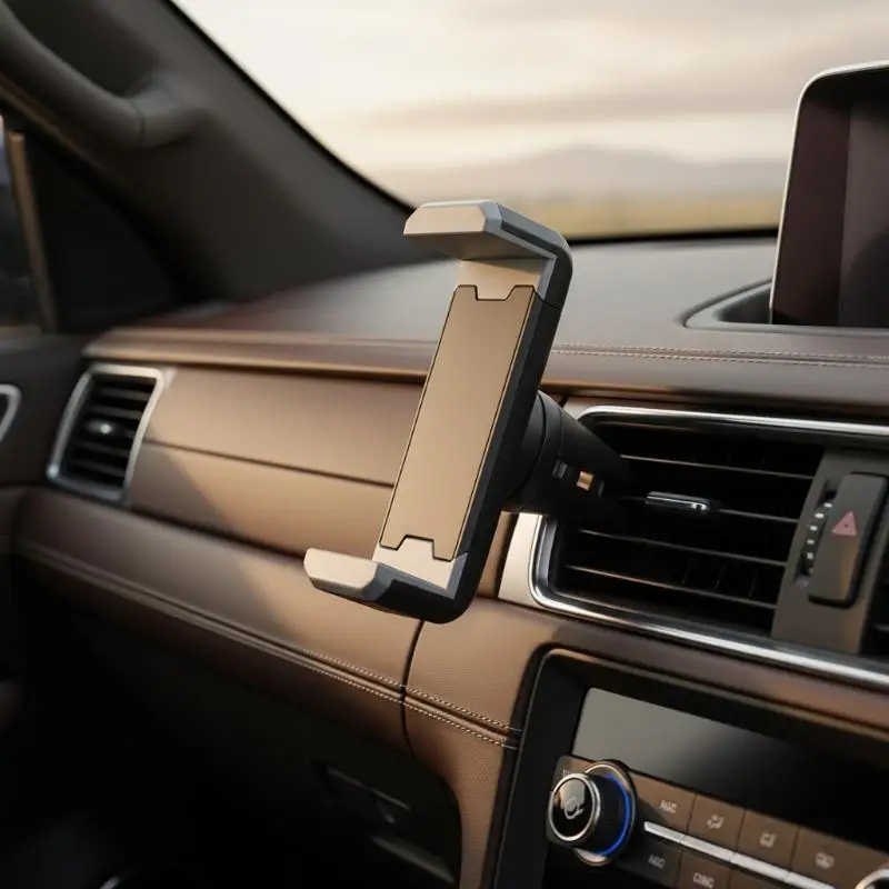 Universal Car Phone Holder One-hand Operation Air Vent Mount Clip Stable Car Phone Stand for   Android Phones
