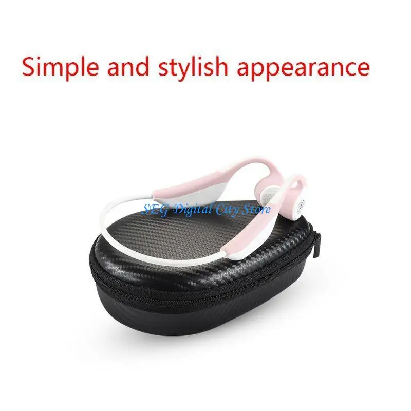 U75B Shockproof Protective PU EVA for Case for AS800 AS600 Headphone Shock-Absorbing Cover