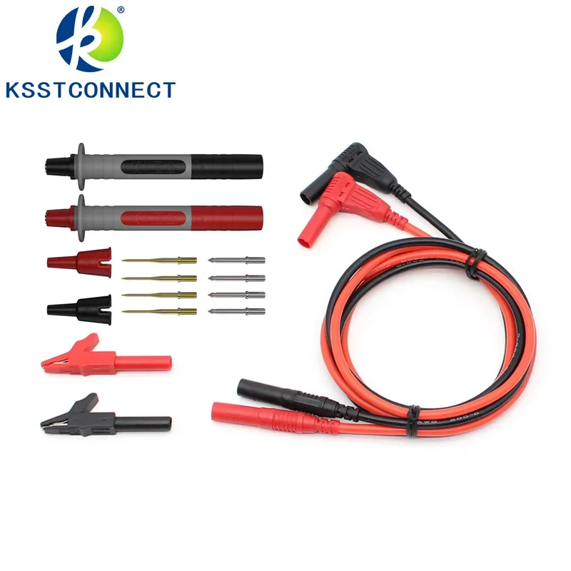 Test Lead kit kits 4mm Banana Plug Alligator Clip Test Leads&Replaceable Multimeter Probe Probes Test Hook