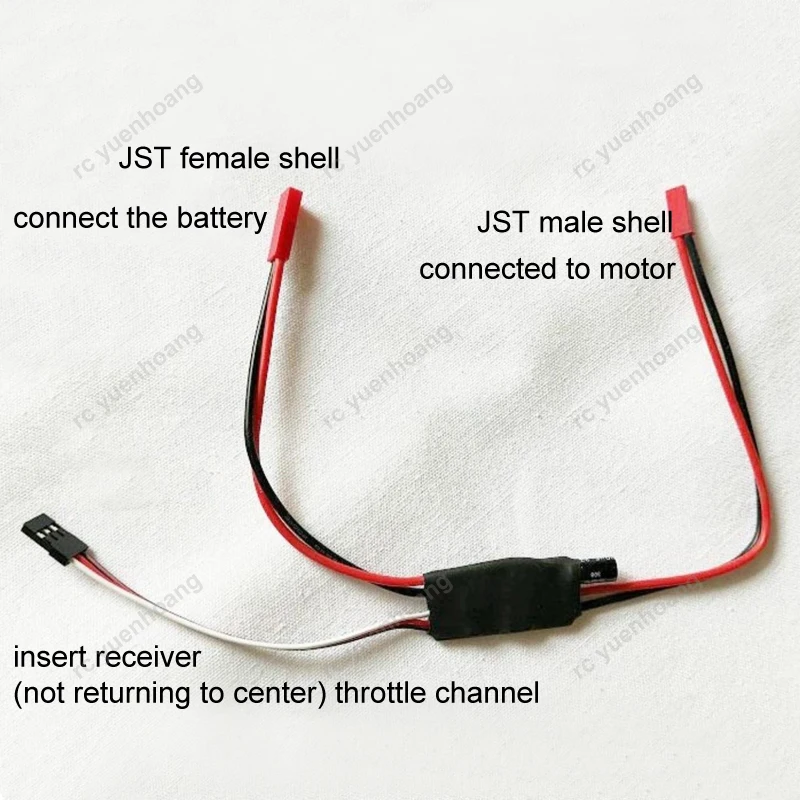 単方向折りたたみ式電子スイッチ,6〜25v,水ポンプ用モーター速度コントローラー,rcドローンライト,2-6s,25a,1個