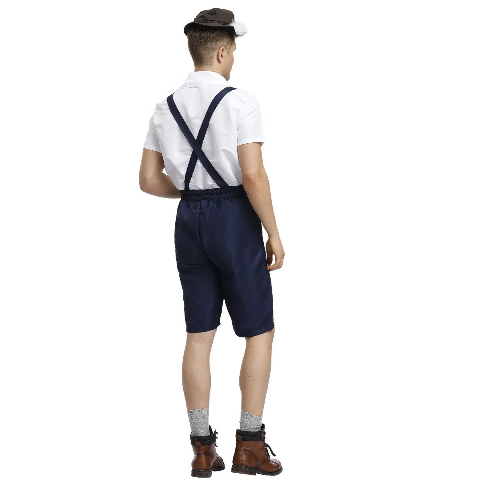 Male Oktoberfest Camisole Pants 2024 New Fashion Large Size Bavarian German Beer Festivals Costume Men Fancy Cosplay Outfit