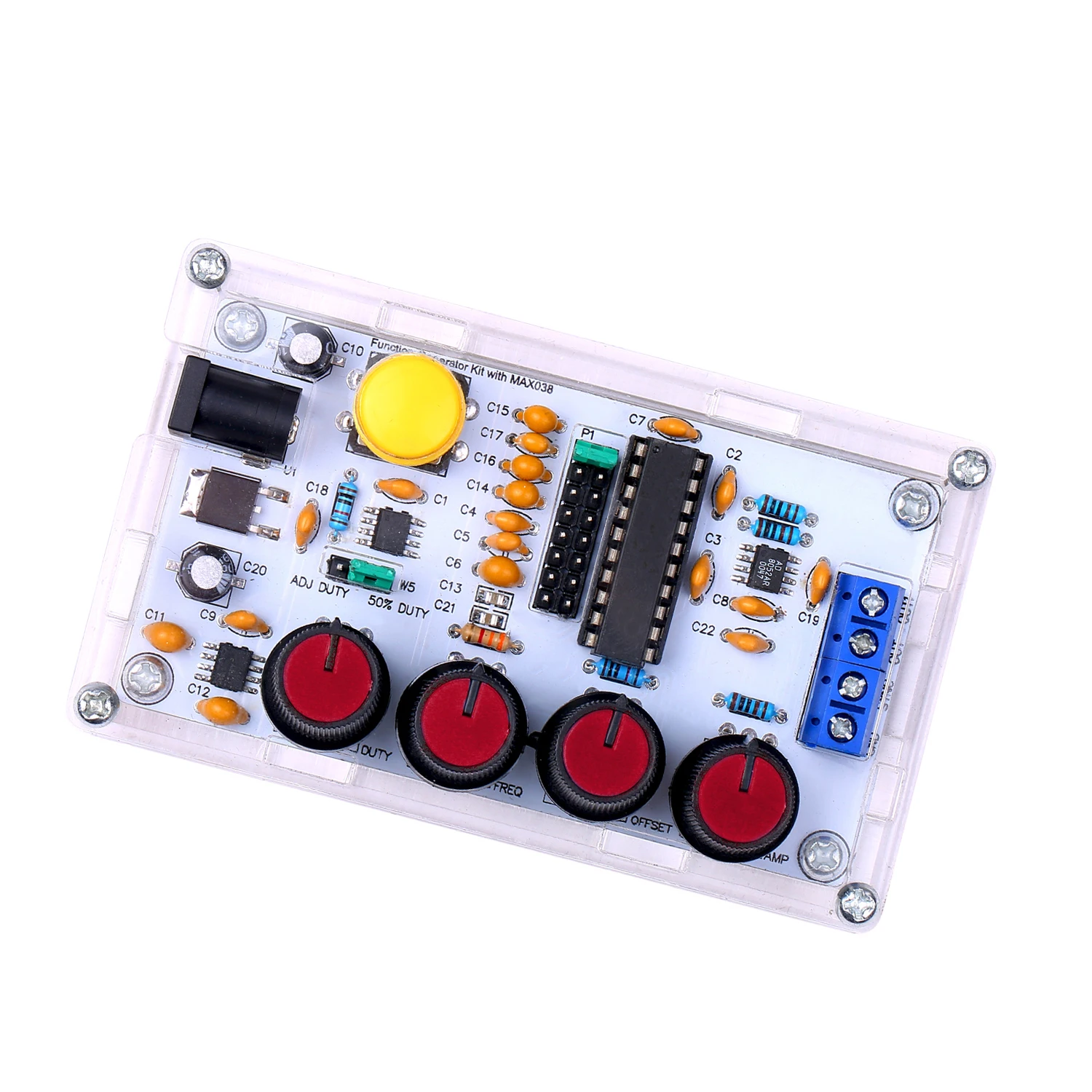 MAX038 Signal Generator DIY Kit 1Hz～20MHz Function Generator High-speed op-amp Generator Sine/Triangle/Rectangular/Sawtooth