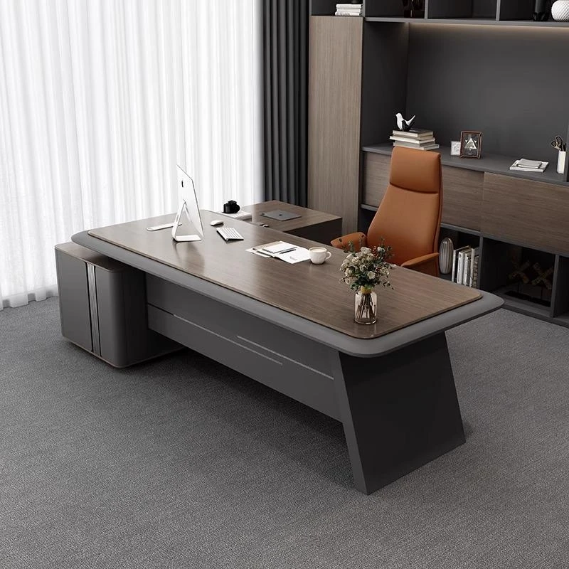 Luxury High-End And Chair Set, Simple Modern Design, Suitable'S Office, Single-Person Executive Desk