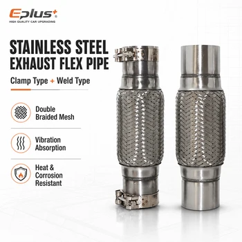 Universal Car Exhaust Pipe Stainless Steel Braided 1