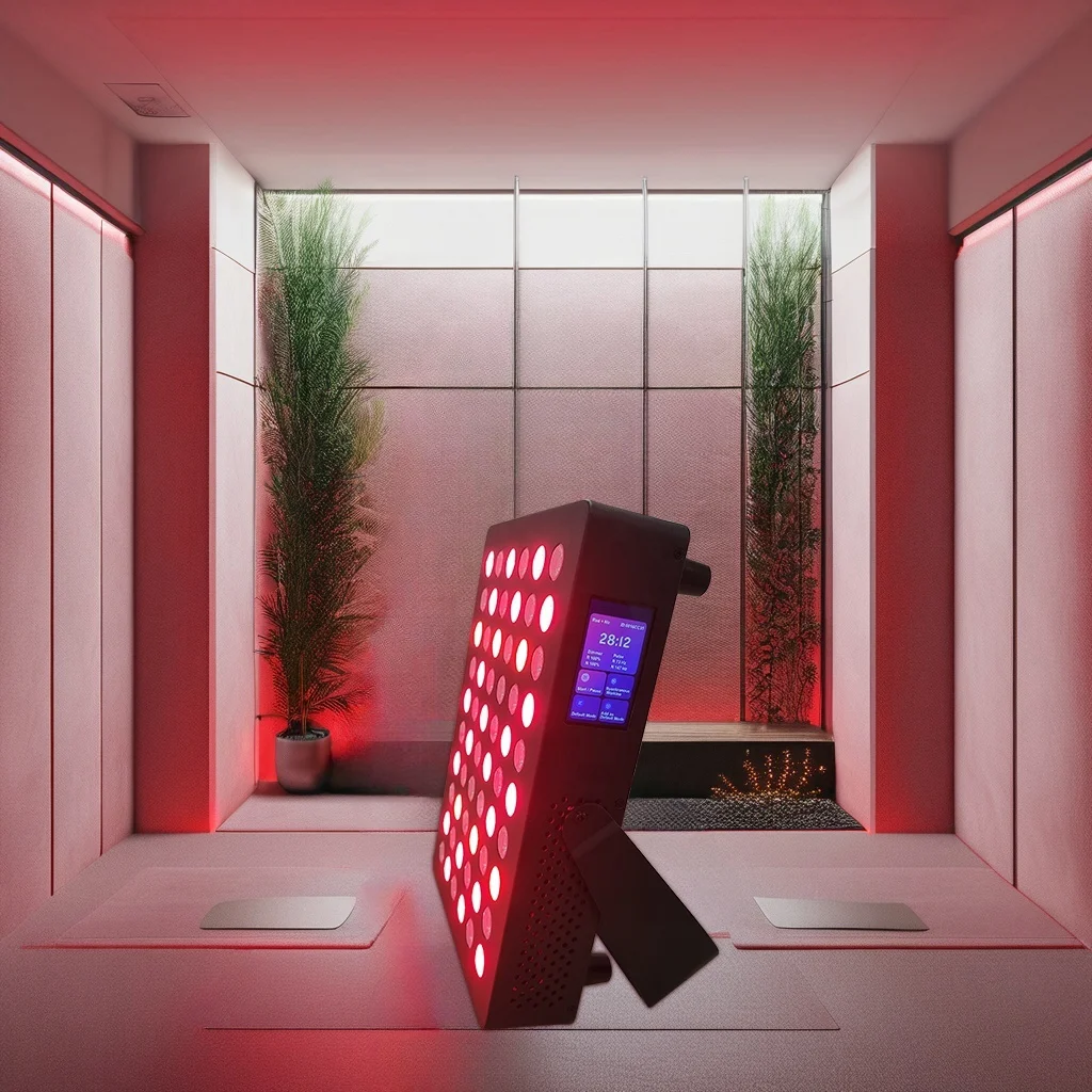 

Sky Blue OEM ODM Touch Screen B eauty Ski n Care 7 Wavelength Face Body Light PDT Machine Infra red Device Light