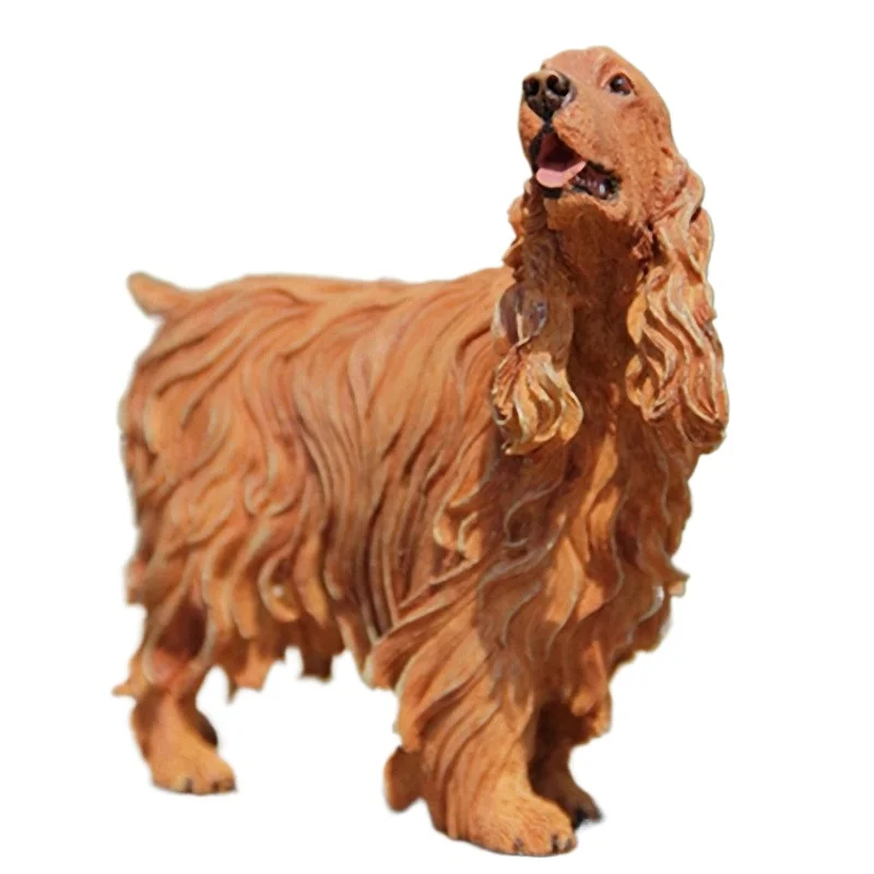 

Dog Simulation Dog Model Sandpiper Inka Car Ornament Figure Meika Resin Craft