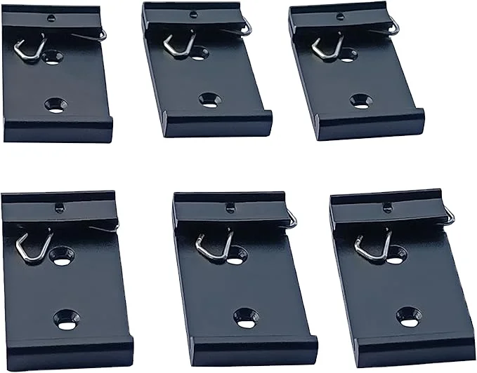 

20PCS 1.08 Inch Width Din Rail Mount Bracket Fixed On 35mm Universal DIN Rail Firmly Aluminum Alloy Din Rail Mount Clip For PoE