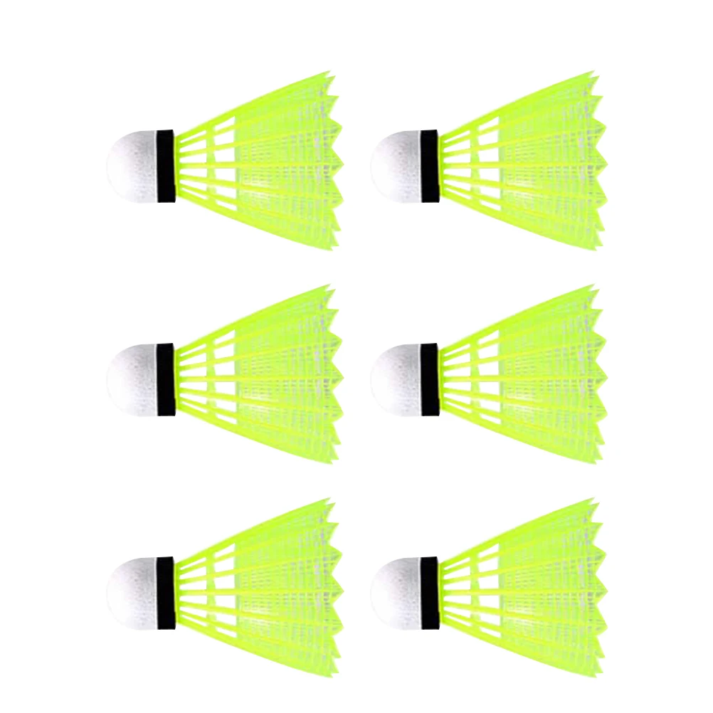 

6 PCS Shuttlecocks Outdoor Badminton Birdie Tool Birdies for Nylon Shuttles Child