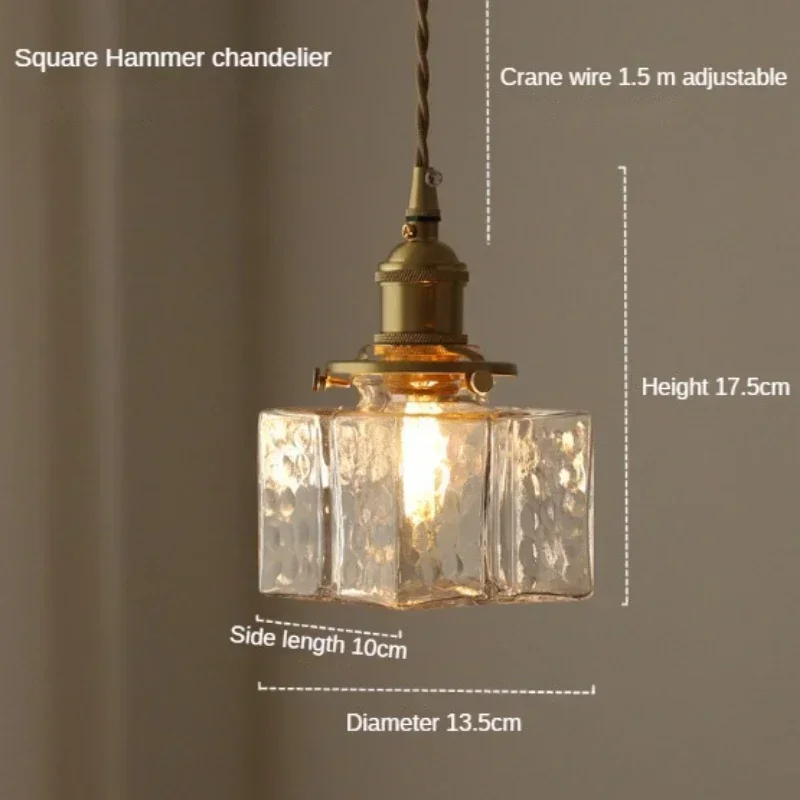 Nordic Postmodern Minimalist and Personalized Creative Glass Bar Coffee Shop Single Head Dining Table Home Decoration Chandelier