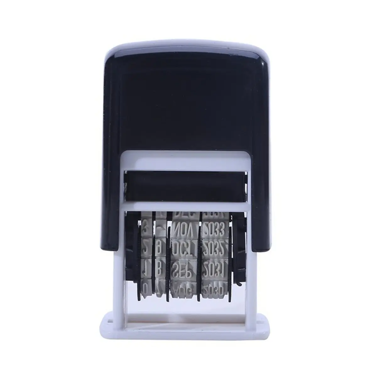 2026 New Self-Inking Date Stamp, English & Arabic Numerals, Plastic Roller Stamping Seal DIY School Supplies, NO INK