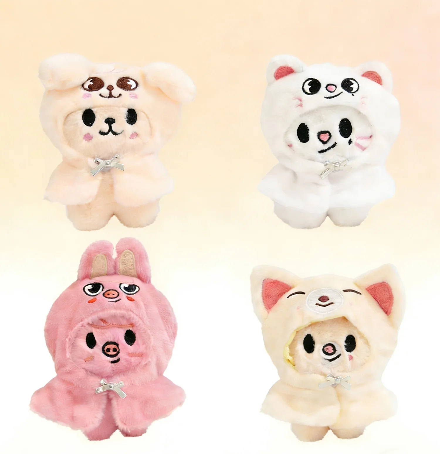 Skzoo-juguete de peluche Kawaii STAY Stray, muñeco de peluche de dibujos animados, llavero, escuela mágica, decoración de habitación de payaso, regalo para niños Foxlny