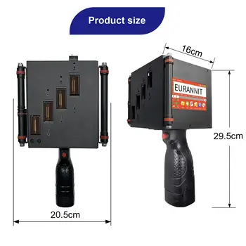 Přenosná tiskárna EURANNIT 730Plus 100 mm, ruční termální inkoustová tiskárna, QR kód, číslo šarže, logo, datum expirace, tiskárna TIJ 10 nejlepší prodej 100mm termální tiskárna - №5