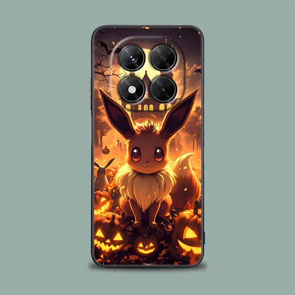Halloween Plkachu Gengar Anime Phone Case for Xiaomi Redmi 14C 12C 10C 13C 4G Redmi Note 14 13 12 11 10 Pro Plus 5G 11S 9S Cover