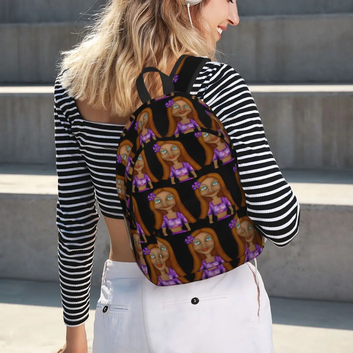 Island Girl Student Backpack School Bag Hiking Travel Daypack for Men Women Fashion Bookbag Shoulder Bags