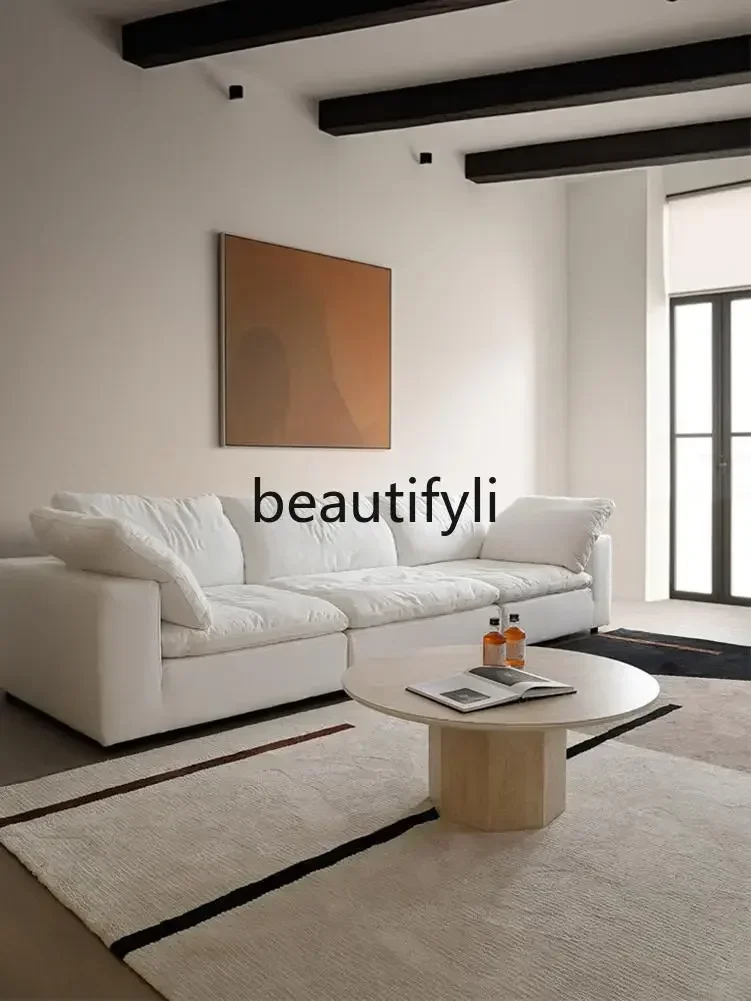 SS ss7486 French retro small apartment household coffee table cream style living room marble travertine modern simplicity