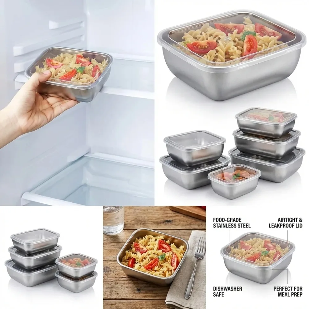 6PCS Wadah Penyimpanan Makanan - Food Storage Lunch Box ulasan dan harga