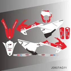 For Gas Gas GASGAS EC 200 250 300 2018 2019 2020 Graphics Decals Stickers Background Custom Number