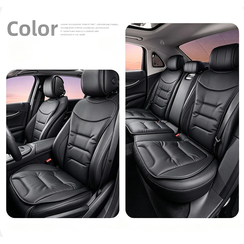 Car Seat Cushion For Subaru WRX Forester Outback Crosstrek Legacy Impreza Levorg Nappa Leather Backrest Protective Cover