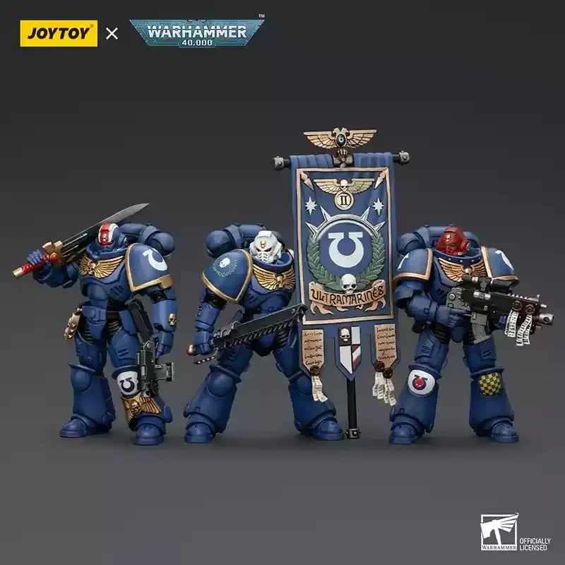

Authentic Joytoy 1:18 Dark Source Hammer 40k Extreme Warrior Battle Group Hero Three-Person Group Action Figures Collection Gift